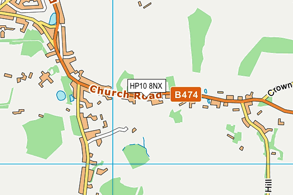 HP10 8NX map - OS VectorMap District (Ordnance Survey) HP10 8NX map - OS VectorMap District (Ordnance Survey)