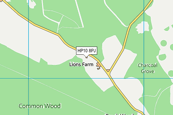 HP10 8PJ map - OS VectorMap District (Ordnance Survey) HP10 8PJ map - OS VectorMap District (Ordnance Survey)