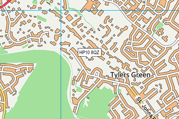 HP10 8QZ map - OS VectorMap District (Ordnance Survey) HP10 8QZ map - OS VectorMap District (Ordnance Survey)