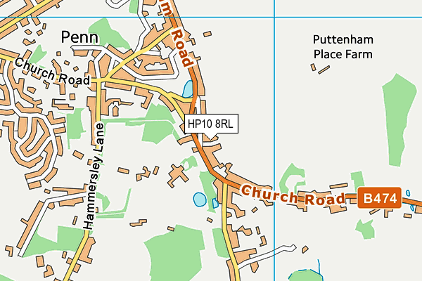 HP10 8RL map - OS VectorMap District (Ordnance Survey) HP10 8RL map - OS VectorMap District (Ordnance Survey)