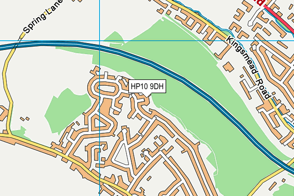 HP10 9DH map - OS VectorMap District (Ordnance Survey) HP10 9DH map - OS VectorMap District (Ordnance Survey)