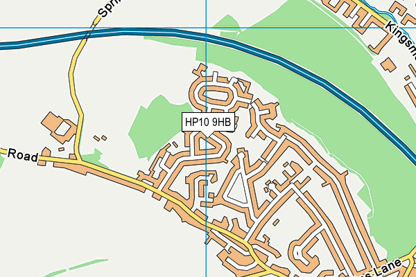 HP10 9HB map - OS VectorMap District (Ordnance Survey) HP10 9HB map - OS VectorMap District (Ordnance Survey)