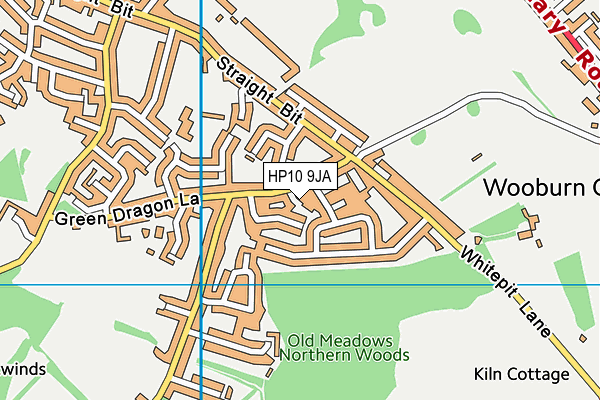 HP10 9JA map - OS VectorMap District (Ordnance Survey) HP10 9JA map - OS VectorMap District (Ordnance Survey)