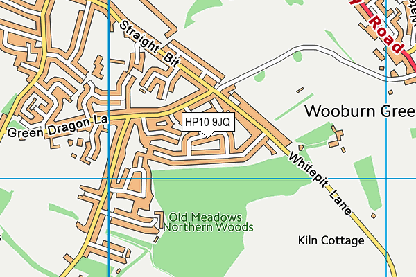 HP10 9JQ map - OS VectorMap District (Ordnance Survey) HP10 9JQ map - OS VectorMap District (Ordnance Survey)