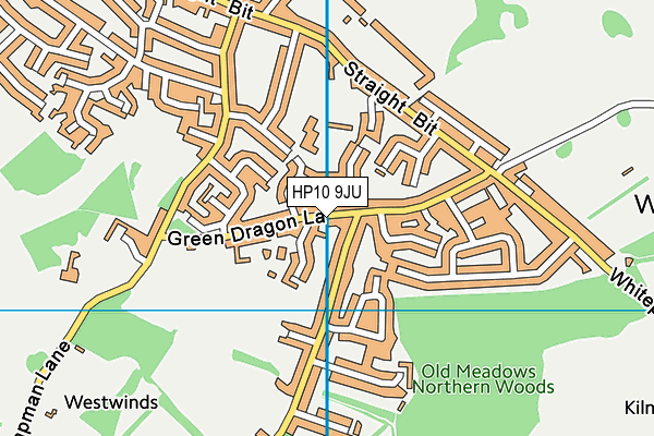 HP10 9JU map - OS VectorMap District (Ordnance Survey) HP10 9JU map - OS VectorMap District (Ordnance Survey)