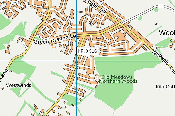 HP10 9LG map - OS VectorMap District (Ordnance Survey)