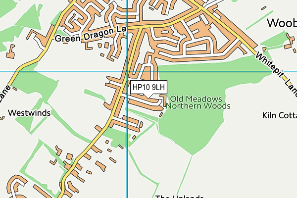 HP10 9LH map - OS VectorMap District (Ordnance Survey) HP10 9LH map - OS VectorMap District (Ordnance Survey)