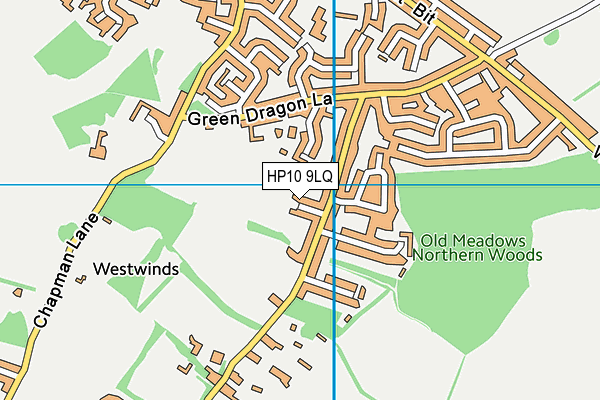 HP10 9LQ map - OS VectorMap District (Ordnance Survey) HP10 9LQ map - OS VectorMap District (Ordnance Survey)