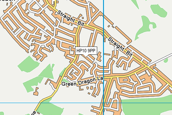 HP10 9PP map - OS VectorMap District (Ordnance Survey) HP10 9PP map - OS VectorMap District (Ordnance Survey)