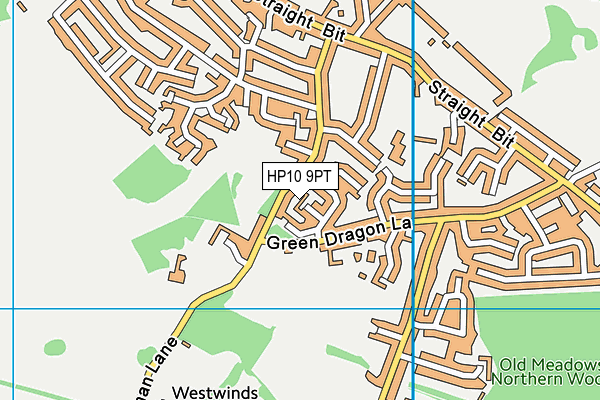 HP10 9PT map - OS VectorMap District (Ordnance Survey) HP10 9PT map - OS VectorMap District (Ordnance Survey)