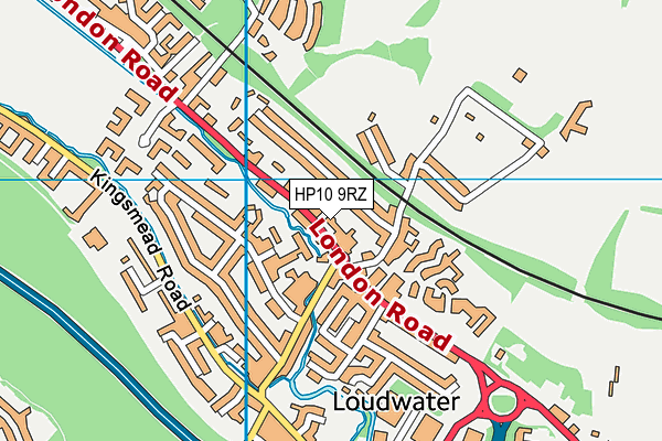 HP10 9RZ map - OS VectorMap District (Ordnance Survey) HP10 9RZ map - OS VectorMap District (Ordnance Survey)
