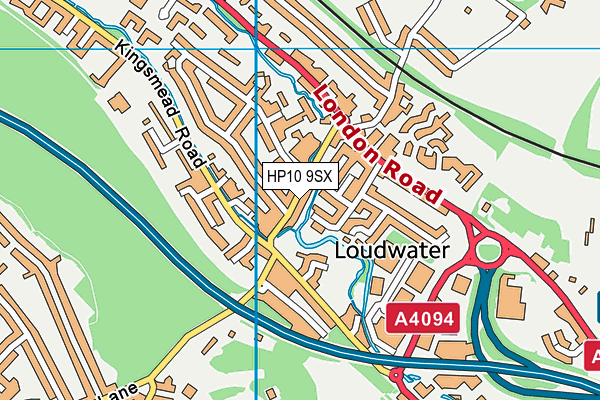 HP10 9SX map - OS VectorMap District (Ordnance Survey) HP10 9SX map - OS VectorMap District (Ordnance Survey)