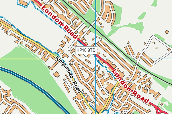 HP10 9TD map - OS VectorMap District (Ordnance Survey) HP10 9TD map - OS VectorMap District (Ordnance Survey)