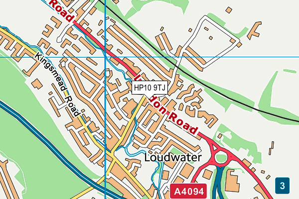 HP10 9TJ map - OS VectorMap District (Ordnance Survey) HP10 9TJ map - OS VectorMap District (Ordnance Survey)