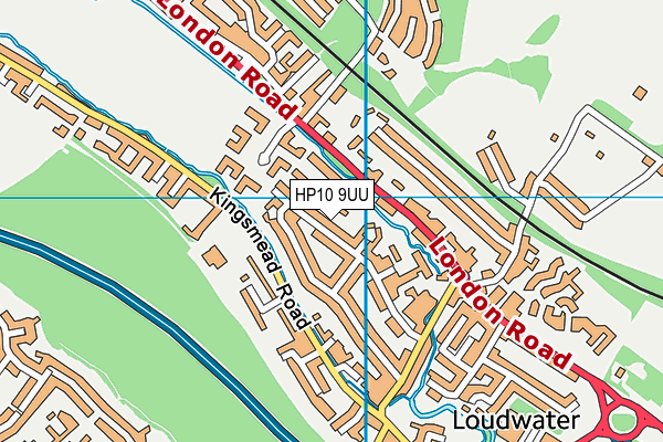 HP10 9UU map - OS VectorMap District (Ordnance Survey) HP10 9UU map - OS VectorMap District (Ordnance Survey)