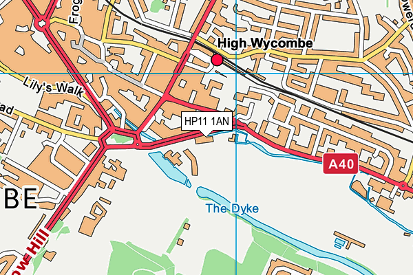 HP11 1AN map - OS VectorMap District (Ordnance Survey)
