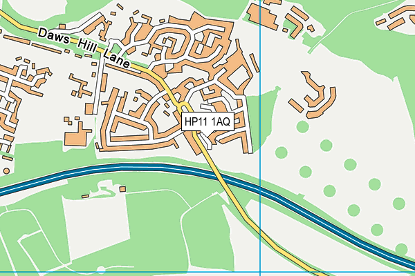 HP11 1AQ map - OS VectorMap District (Ordnance Survey) HP11 1AQ map - OS VectorMap District (Ordnance Survey)