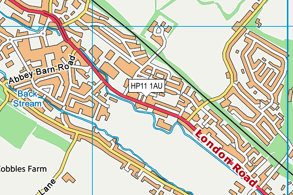 HP11 1AU map - OS VectorMap District (Ordnance Survey) HP11 1AU map - OS VectorMap District (Ordnance Survey)