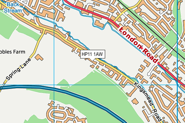HP11 1AW map - OS VectorMap District (Ordnance Survey)