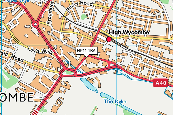 HP11 1BA map - OS VectorMap District (Ordnance Survey) HP11 1BA map - OS VectorMap District (Ordnance Survey)