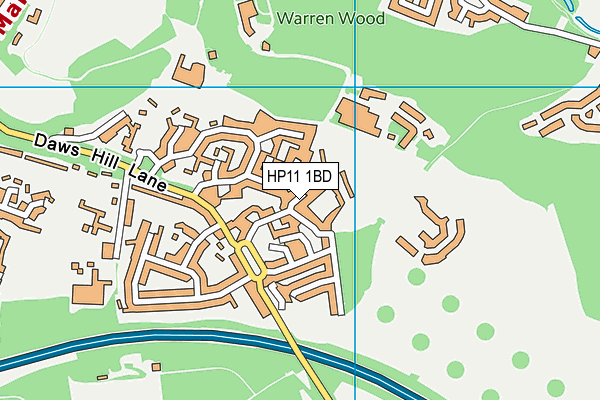HP11 1BD map - OS VectorMap District (Ordnance Survey) HP11 1BD map - OS VectorMap District (Ordnance Survey)