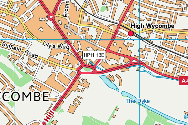 HP11 1BE map - OS VectorMap District (Ordnance Survey) HP11 1BE map - OS VectorMap District (Ordnance Survey)