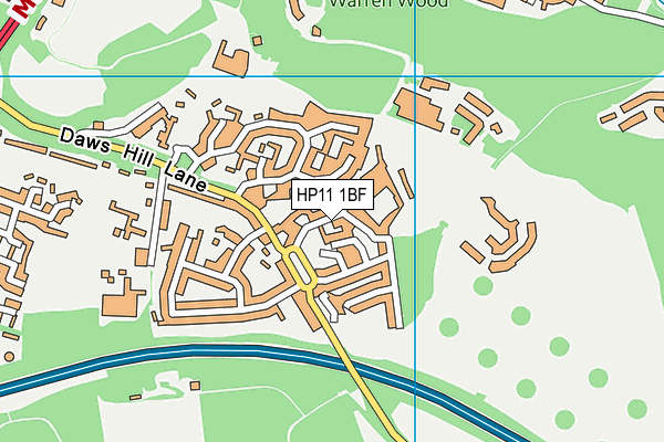 HP11 1BF map - OS VectorMap District (Ordnance Survey) HP11 1BF map - OS VectorMap District (Ordnance Survey)