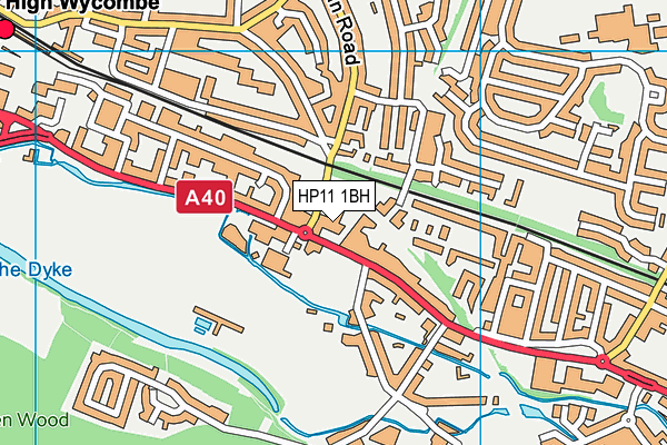 HP11 1BH map - OS VectorMap District (Ordnance Survey) HP11 1BH map - OS VectorMap District (Ordnance Survey)