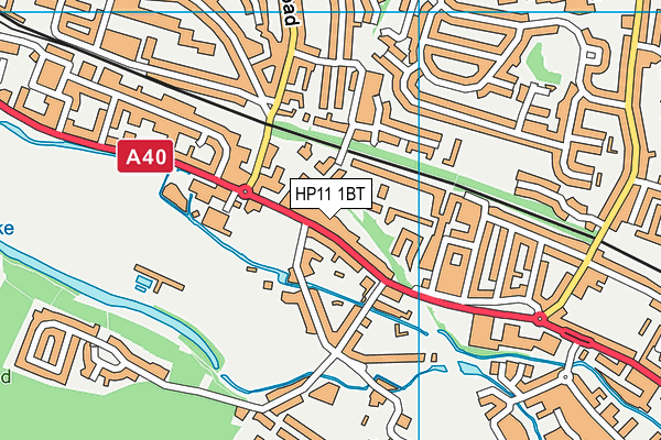 HP11 1BT map - OS VectorMap District (Ordnance Survey)