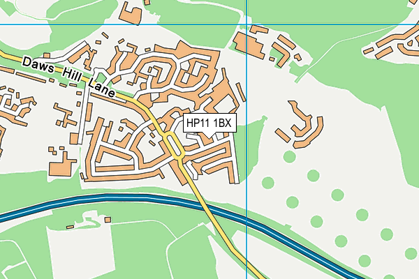 HP11 1BX map - OS VectorMap District (Ordnance Survey) HP11 1BX map - OS VectorMap District (Ordnance Survey)