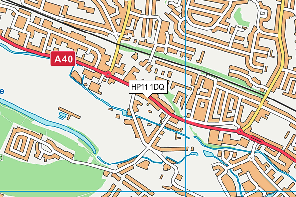 HP11 1DQ map - OS VectorMap District (Ordnance Survey)