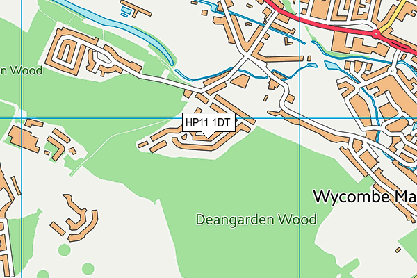 HP11 1DT map - OS VectorMap District (Ordnance Survey) HP11 1DT map - OS VectorMap District (Ordnance Survey)