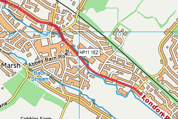 HP11 1EZ map - OS VectorMap District (Ordnance Survey)