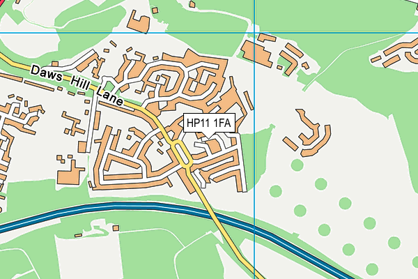 HP11 1FA map - OS VectorMap District (Ordnance Survey) HP11 1FA map - OS VectorMap District (Ordnance Survey)