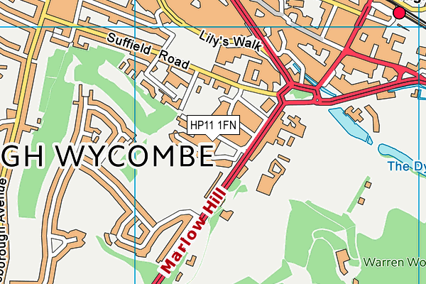 HP11 1FN map - OS VectorMap District (Ordnance Survey) HP11 1FN map - OS VectorMap District (Ordnance Survey)