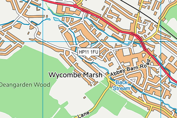 HP11 1FU map - OS VectorMap District (Ordnance Survey) HP11 1FU map - OS VectorMap District (Ordnance Survey)
