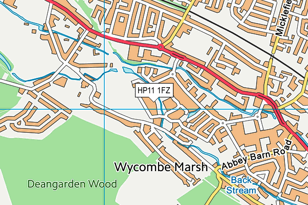 HP11 1FZ map - OS VectorMap District (Ordnance Survey) HP11 1FZ map - OS VectorMap District (Ordnance Survey)