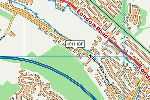 HP11 1GF map - OS VectorMap District (Ordnance Survey) HP11 1GF map - OS VectorMap District (Ordnance Survey)