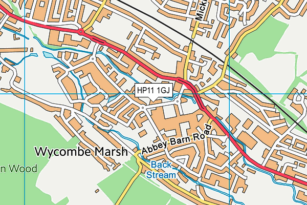 HP11 1GJ map - OS VectorMap District (Ordnance Survey) HP11 1GJ map - OS VectorMap District (Ordnance Survey)