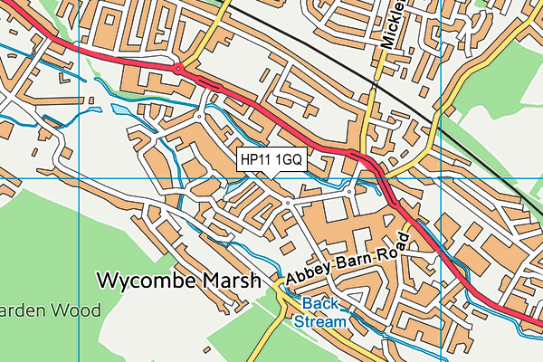 HP11 1GQ map - OS VectorMap District (Ordnance Survey) HP11 1GQ map - OS VectorMap District (Ordnance Survey)
