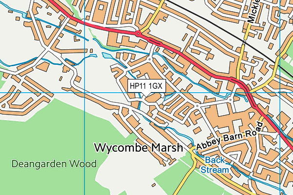 HP11 1GX map - OS VectorMap District (Ordnance Survey) HP11 1GX map - OS VectorMap District (Ordnance Survey)