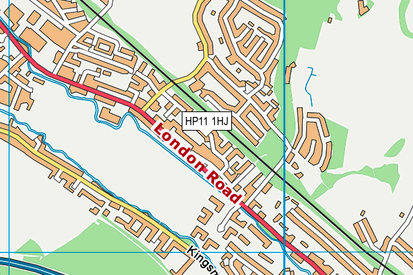 HP11 1HJ map - OS VectorMap District (Ordnance Survey)
