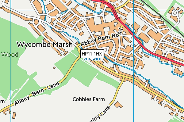 HP11 1HX map - OS VectorMap District (Ordnance Survey) HP11 1HX map - OS VectorMap District (Ordnance Survey)