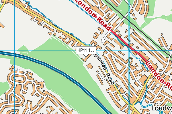 HP11 1JJ map - OS VectorMap District (Ordnance Survey)