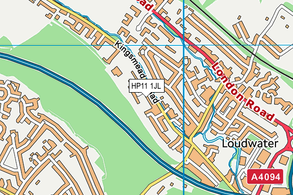 HP11 1JL map - OS VectorMap District (Ordnance Survey) HP11 1JL map - OS VectorMap District (Ordnance Survey)