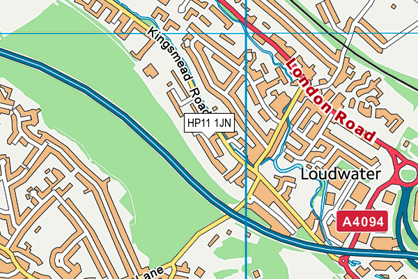 HP11 1JN map - OS VectorMap District (Ordnance Survey)