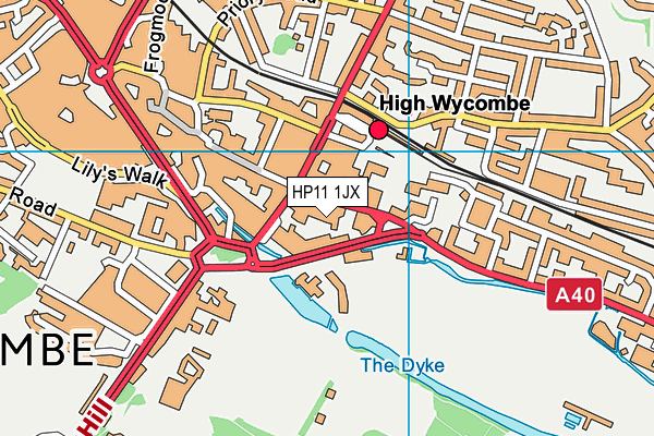 HP11 1JX map - OS VectorMap District (Ordnance Survey) HP11 1JX map - OS VectorMap District (Ordnance Survey)