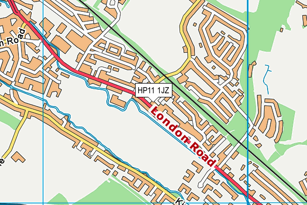 HP11 1JZ map - OS VectorMap District (Ordnance Survey)