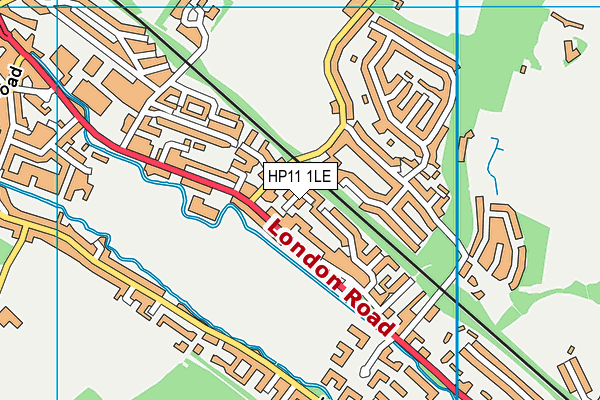 HP11 1LE map - OS VectorMap District (Ordnance Survey) HP11 1LE map - OS VectorMap District (Ordnance Survey)