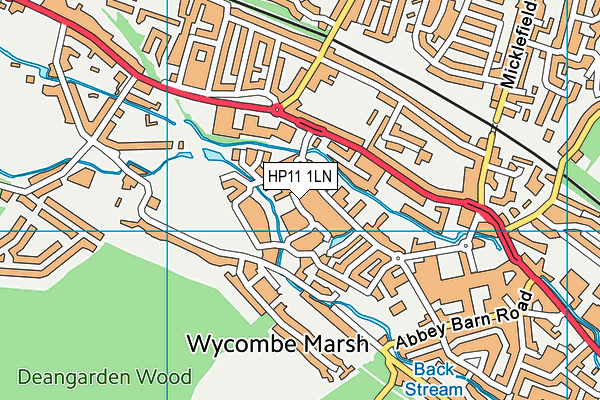 HP11 1LN map - OS VectorMap District (Ordnance Survey) HP11 1LN map - OS VectorMap District (Ordnance Survey)